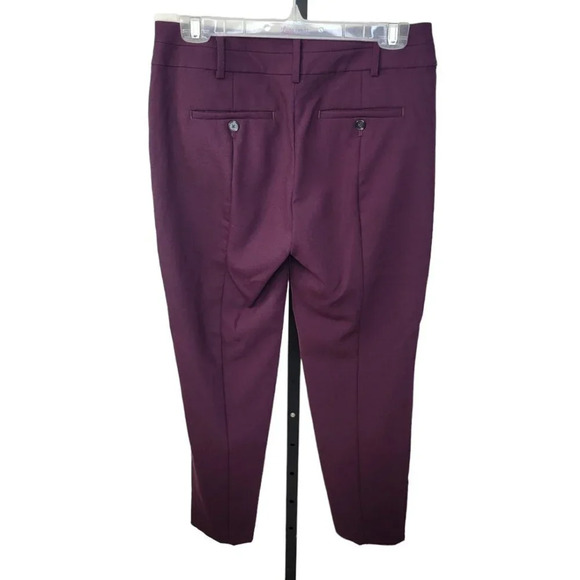 LOFT Purple Wool Blend Marisa Trousers - Picture 4 of 6